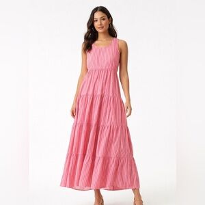 a new day Orange Striped Maxi Dress